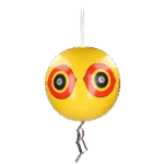 Balon de speriat păsările, cu șnur de agățare, galben, Ø 40 cm – Knock Pest