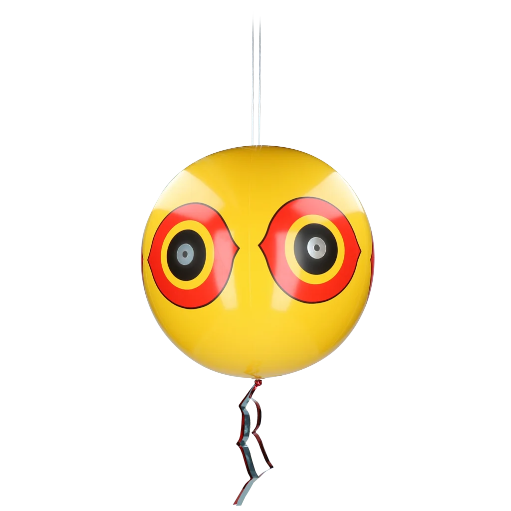 Balon de speriat păsările, cu șnur de agățare, galben, Ø 40 cm – Knock Pest - imagine 1