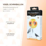 Balon de speriat păsările, cu șnur de agățare, galben, Ø 40 cm – Knock Pest - imagine 3