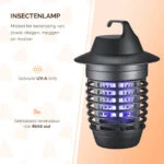 Lampă antiinsecte cu UV-A și grilaj electric, 5 W – Knock Pest Insect Killer - imagine 2