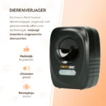Alungător de animale cu ultrasunete și detector de mișcare pentru grădină și curte – Knock Pest Animal Repeller - imagine 5