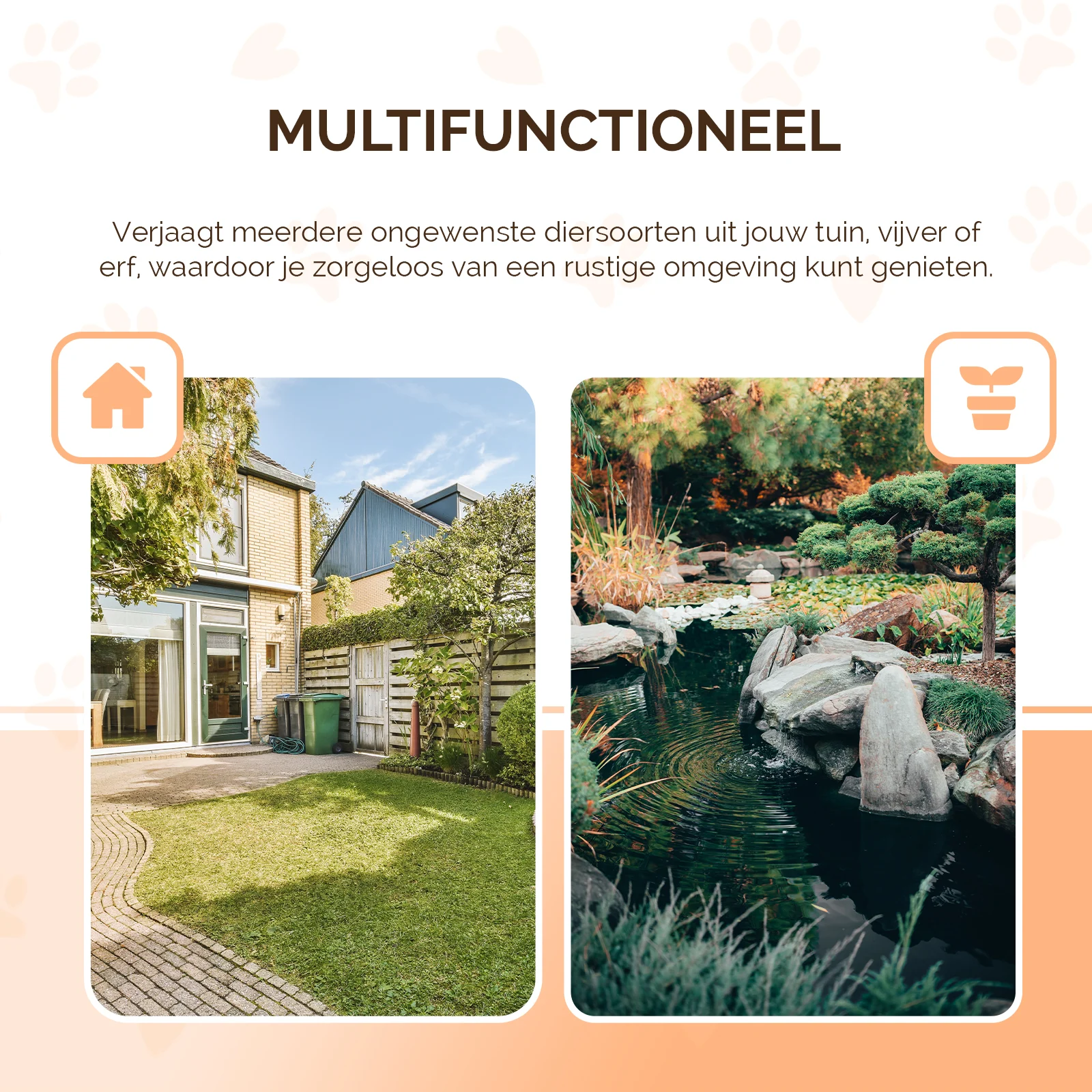 Alungător de animale cu ultrasunete și detector de mișcare pentru grădină și curte – Knock Pest Animal Repeller - imagine 6