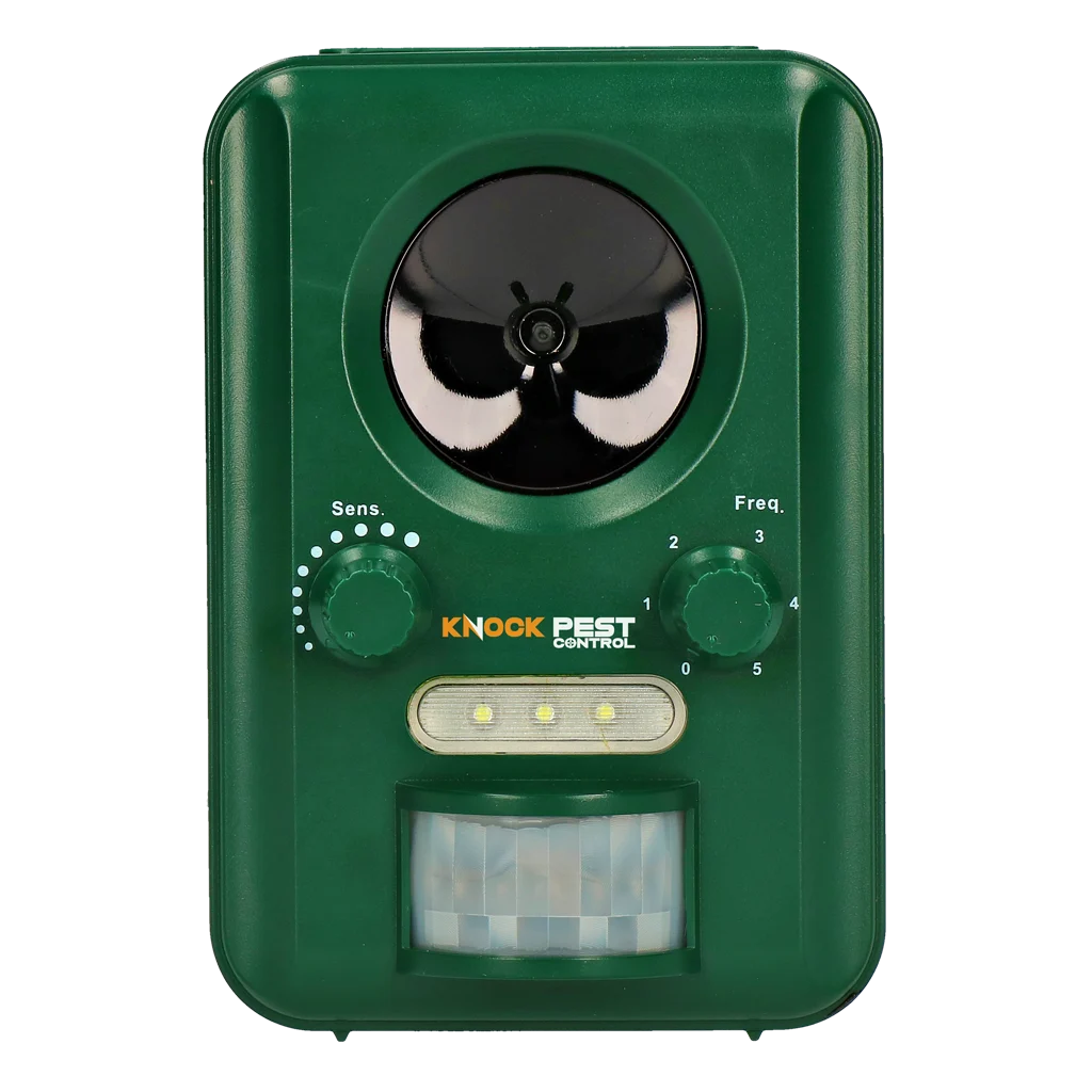 Dispozitiv solar de alungare a animalelor cu senzor de mișcare și lumină intermitentă – Knock Pest Solar Animal Repeller - imagine 2