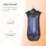 Lampă pentru insecte cu UV-A și grilă electrică, 18 W – Knock Pest Insect Killer - imagine 2
