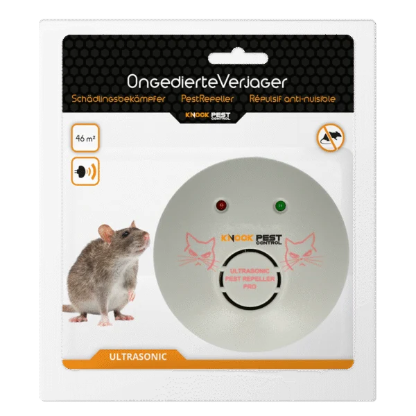 Aparat cu ultrasunete împotriva dăunătorilor, cu alimentare la priză, până la 46 m² – Knock Pest Ultrasonic Pest Repeller Home