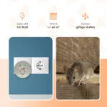 Aparat cu ultrasunete împotriva dăunătorilor, cu alimentare la priză, până la 46 m² – Knock Pest Ultrasonic Pest Repeller Home - imagine 6