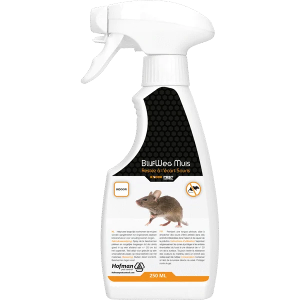 Spray repelent pentru șoareci, pentru interior, 250 ml – Knock Pest BlijfWeg Muis