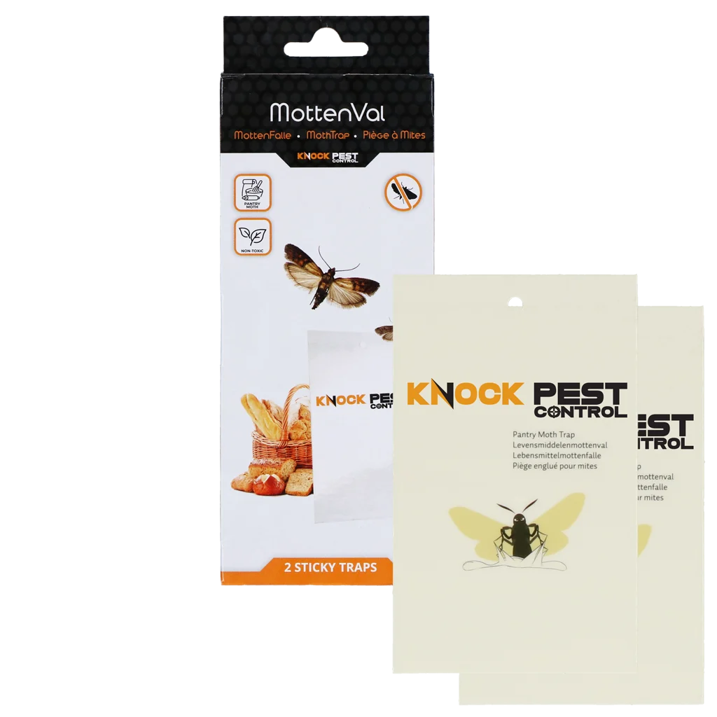 Capcană pentru molii de alimente cu feromon și bandă de lipire, 2 capcane adezive – Knock Pest Vlak - imagine 1