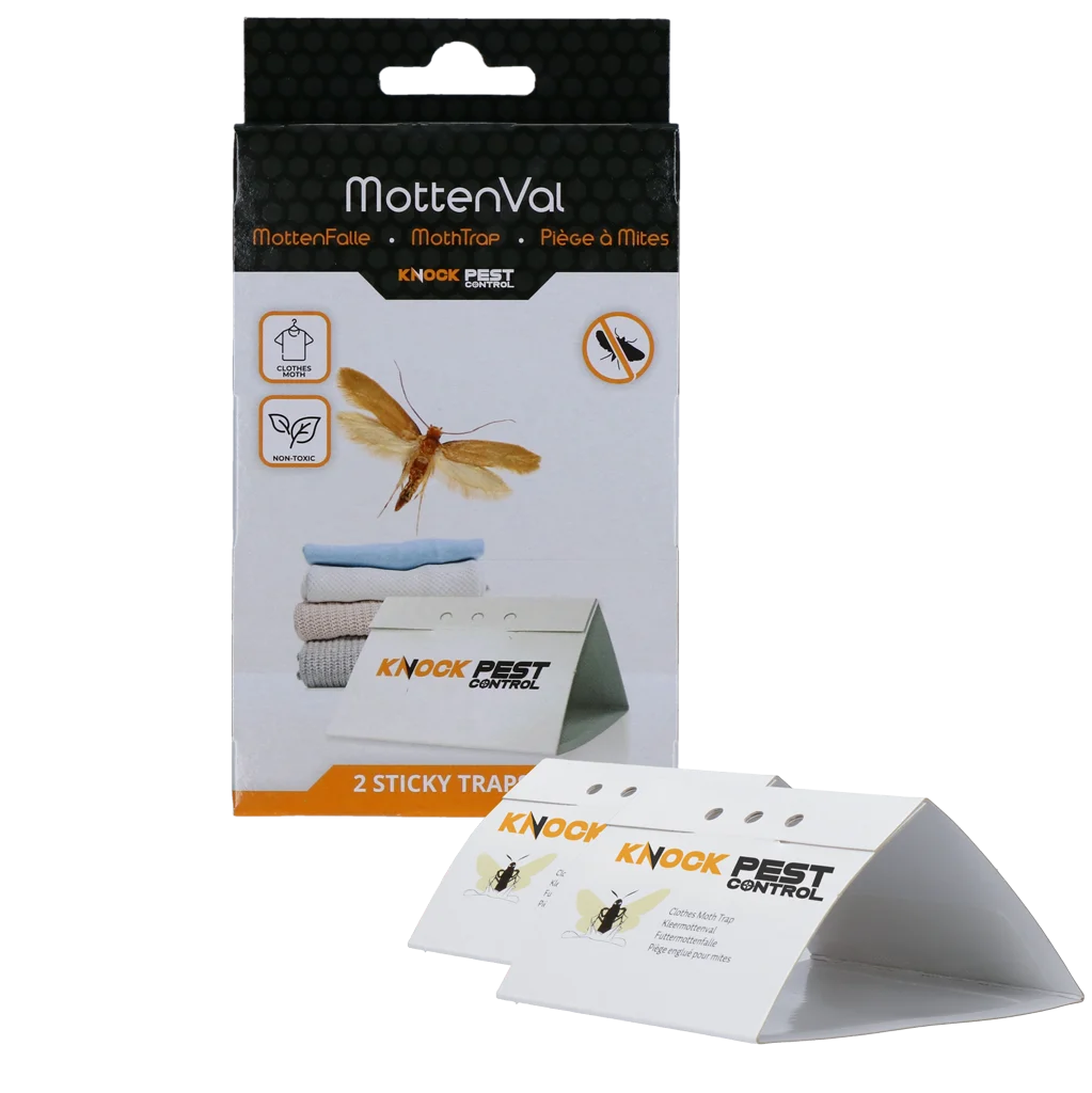 Capcană cu feromoni pentru molii de haine, 2 capcane adezive – Knock Pest Delta - imagine 1