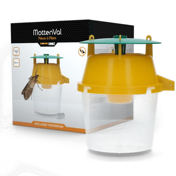 Capcană pentru molii alimentare cu feromon și șnur de agățare, Ø 16,5 cm x 22,5 cm – Knock Pest
