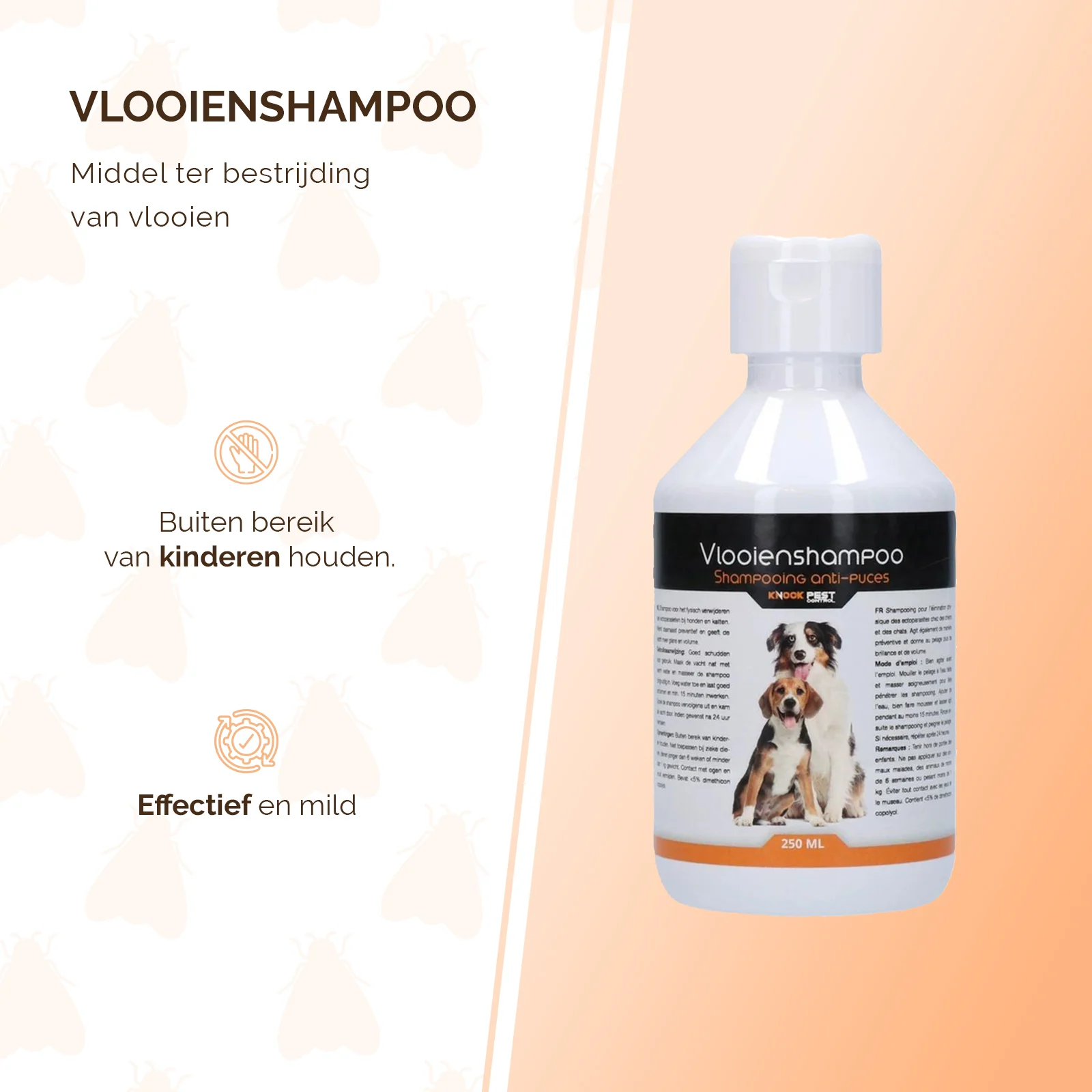 Șampon antiparazitar pentru câini și pisici, 250 ml – Knock Pest - imagine 2