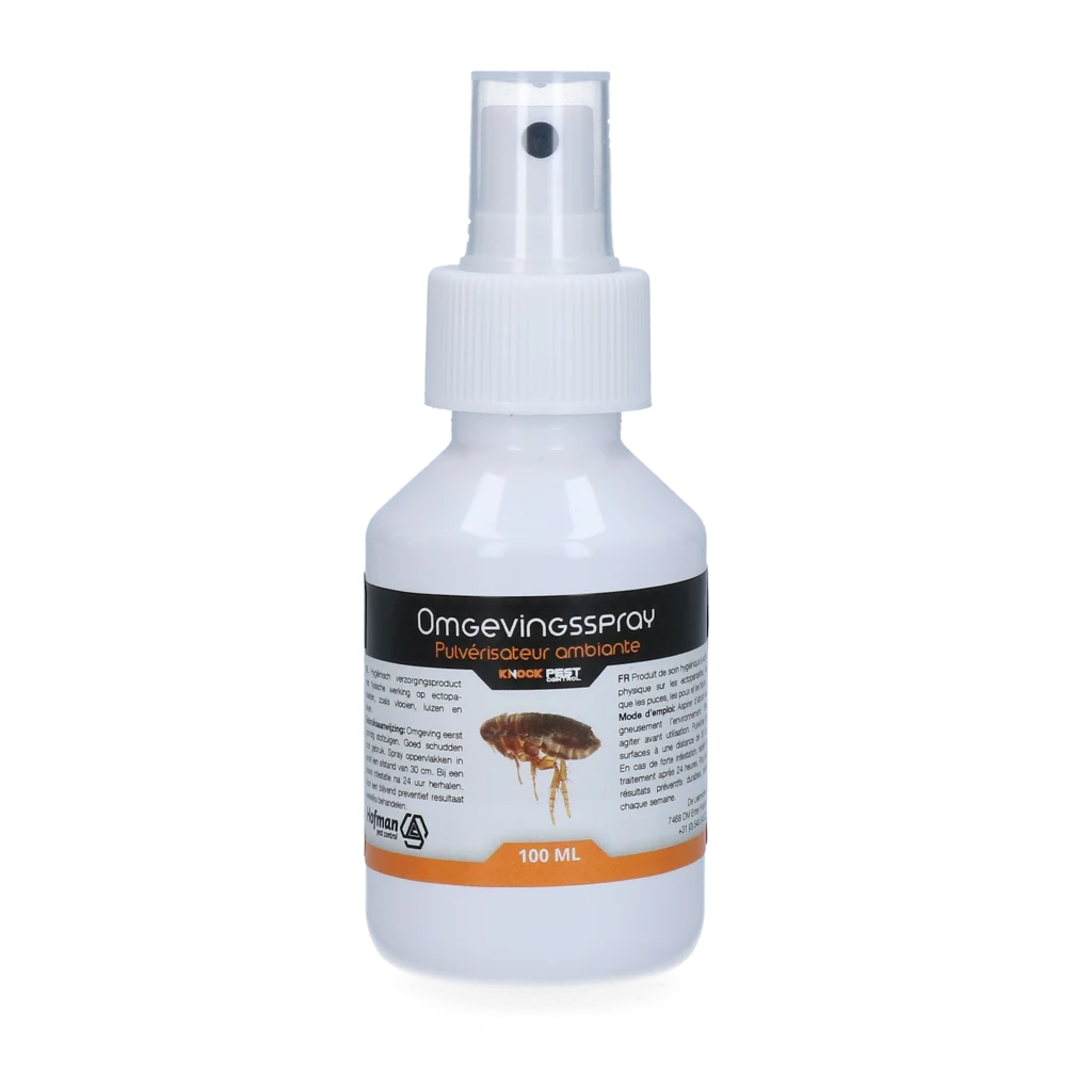 Spray pentru mediu împotriva puricilor, păduchilor și căpușelor, 100 ml – Knock Pest Spray pentru mediu - imagine 1