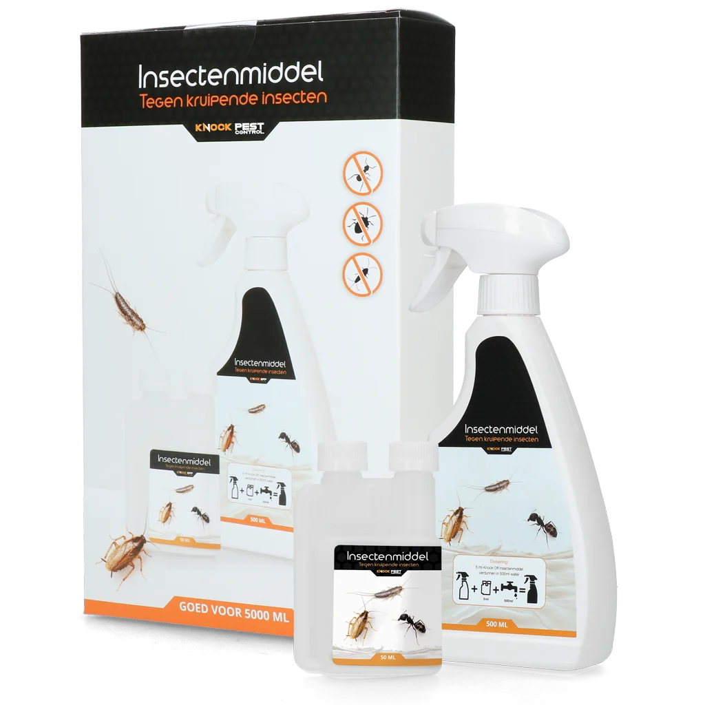 Insecticid împotriva insectelor târâtoare, pentru 5 l de soluție, cu pulverizator – Knock Pest - imagine 1