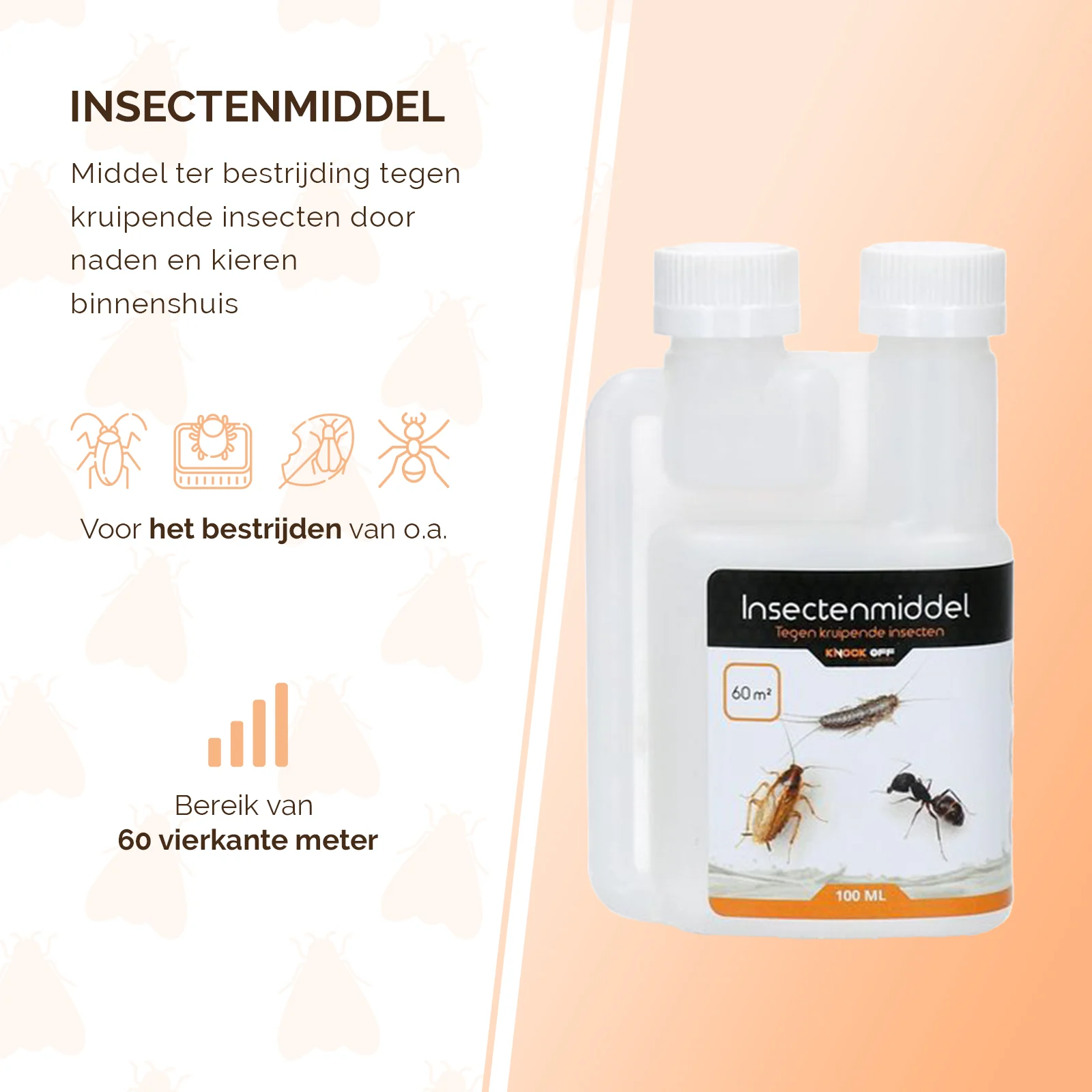 Insecticid pentru insecte târâtoare, flacon dozator 100 ml – Knock Pest - imagine 3