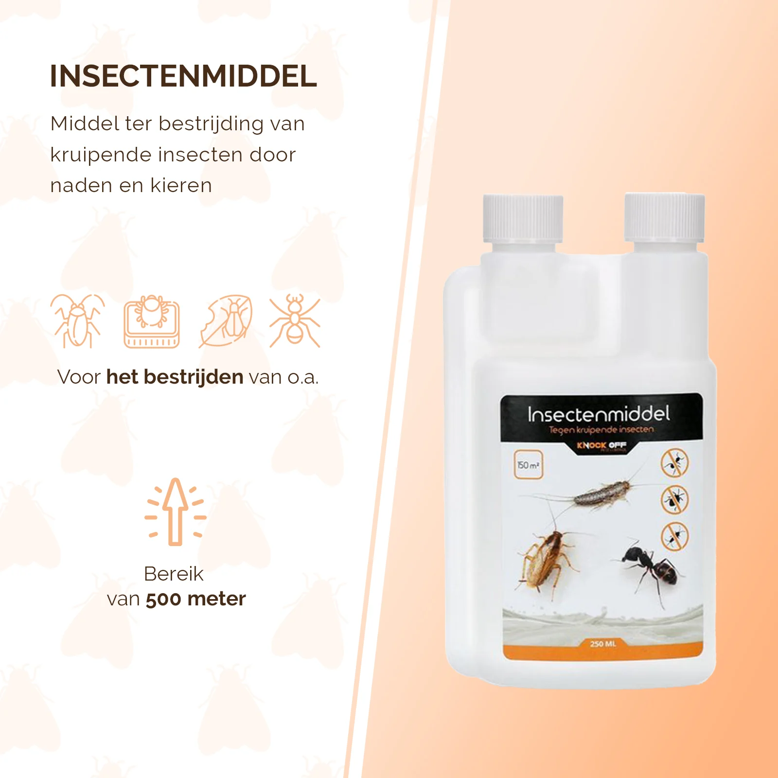 Insecticid împotriva insectelor târâtoare, pentru interior, 250 ml – Knock Pest - imagine 3