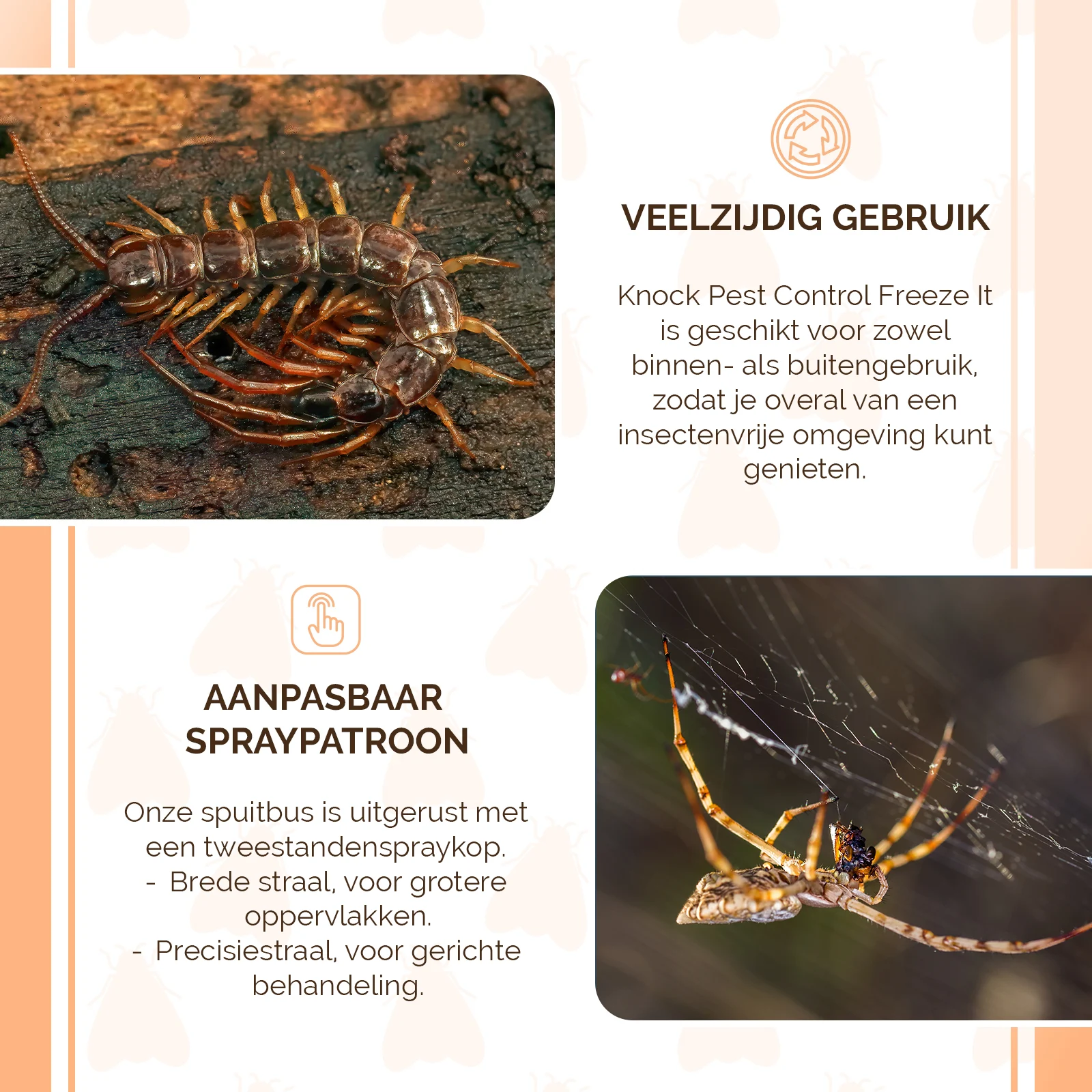 Spray pentru înghețarea insectelor cu două moduri de pulverizare – Knock Pest Freeze It - imagine 4