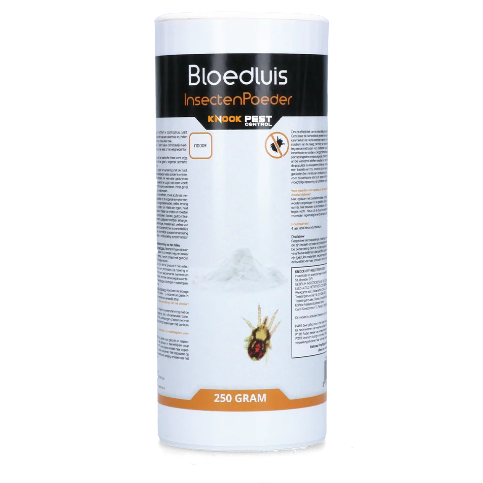 Pulbere insecticidă împotriva acarienilor roșii în cotețele de găini, 250 g – Knock Pest - imagine 1