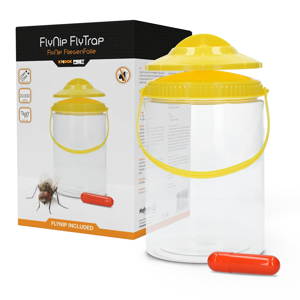 Capcană pentru muște cu atractant pentru exterior, 2 l – Knock Pest FlyNip - imagine 1