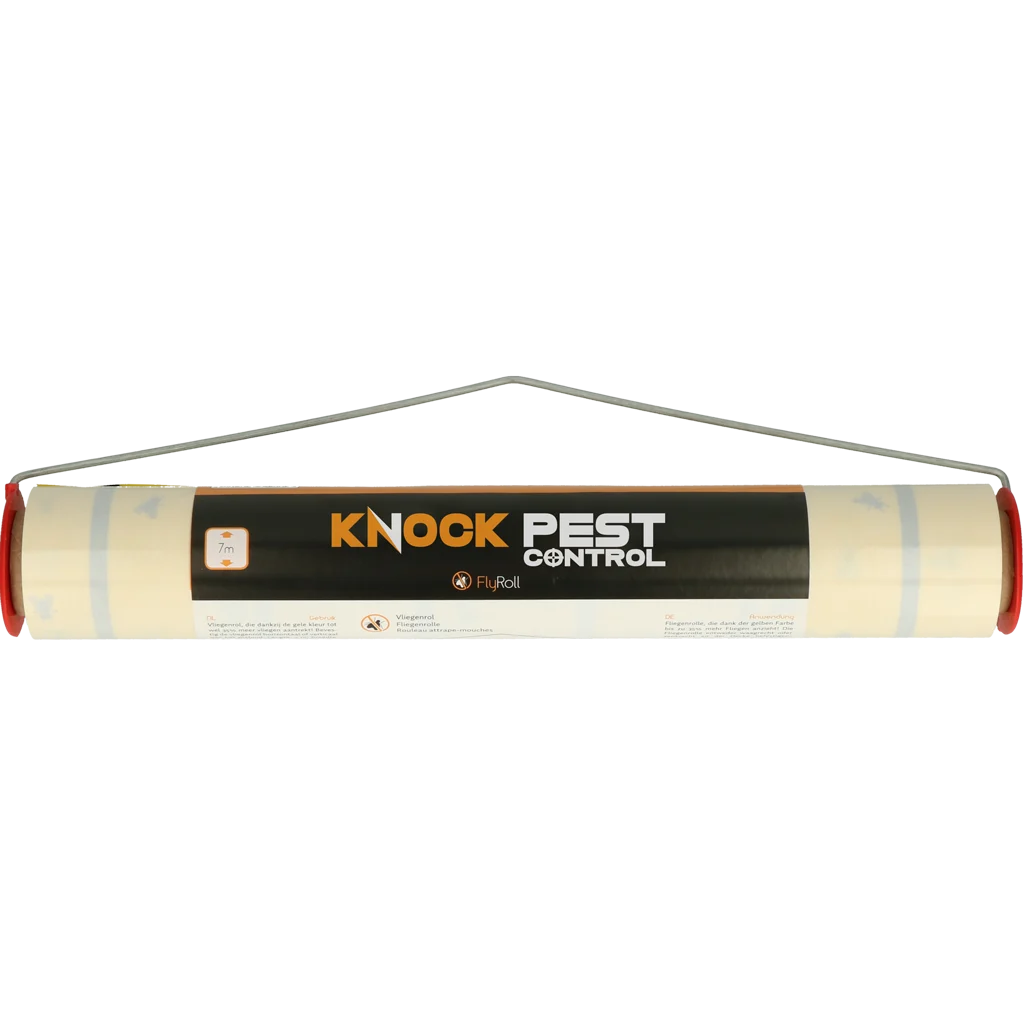 Rolă adezivă galbenă pentru muște 7 m x 30 cm – Knock Pest - imagine 1
