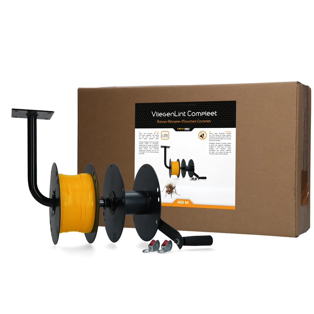 Set bandă adezivă galbenă pentru muște 400 m – Knock Pest - imagine 1