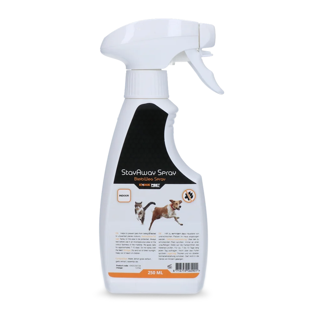 Spray repelent pentru animale de companie, 250 ml – Knock Pest BlijfWeg Spray pentru interior - imagine 2