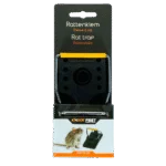 Capcană din plastic pentru șobolani, cu orificiu pentru momeală, 14 x 7,8 x 6,8 cm – Knock Pest