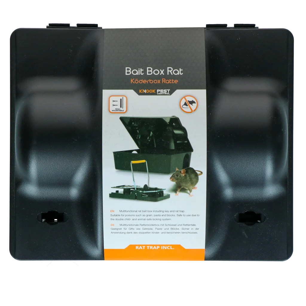 Stație de intoxicare pentru șobolani și șoareci, cu capcană pentru șobolani, 23,5 x 19,5 x 10,5 cm – Knock Pest Dual bait - imagine 1