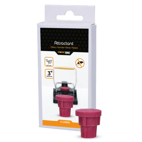 Momeală pentru șoareci și șobolani cu aromă de carne, 4 bucăți – Knock Pest Attractant