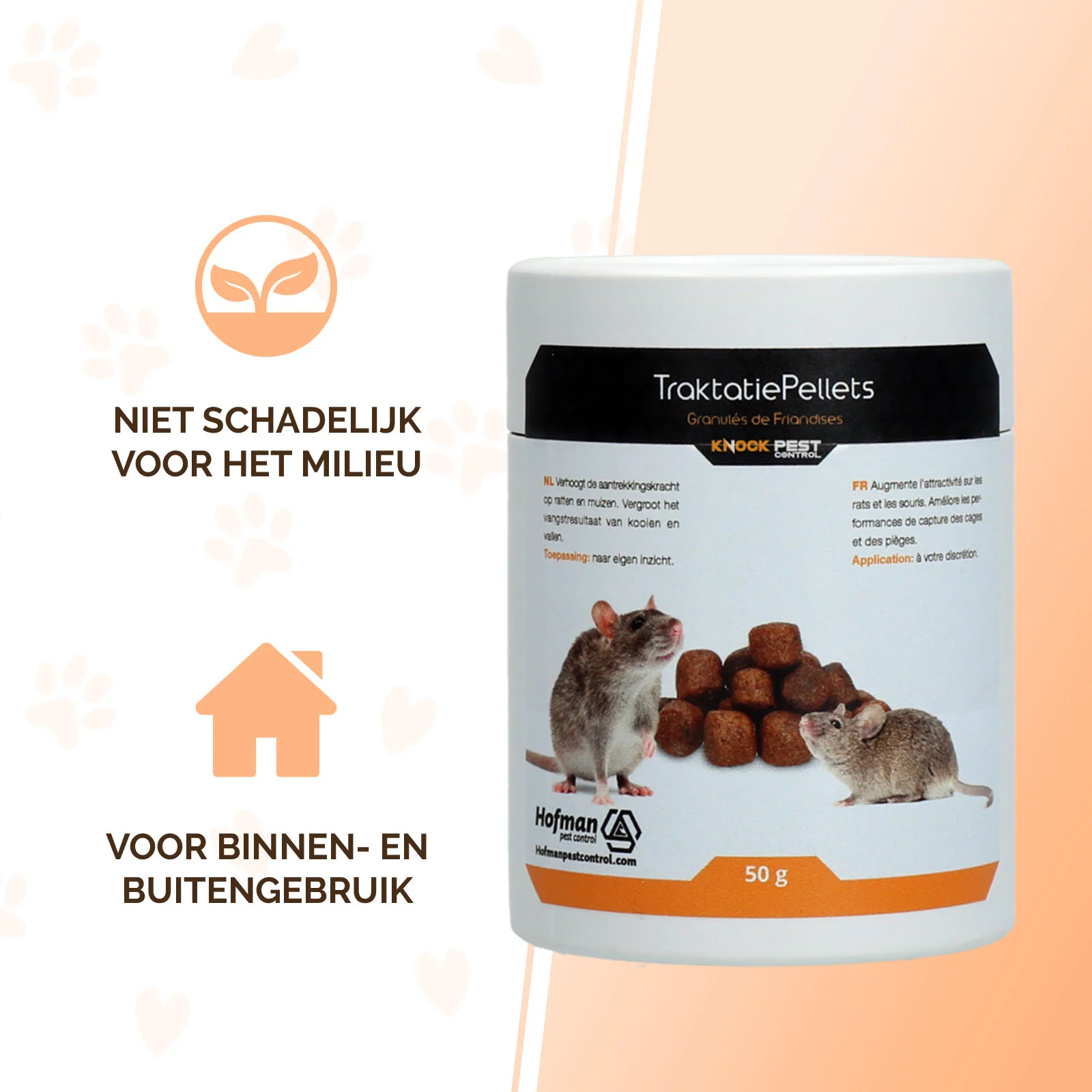 Pelete momeală pentru șoareci și șobolani, 50 g – Knock Pest Traktatie Pellets - imagine 2