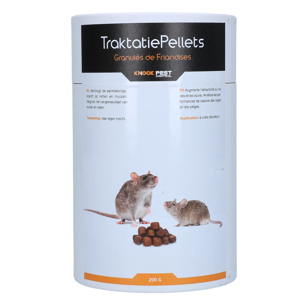 Pelete momeală pentru șoareci și șobolani, 200 g – Knock Pest Traktatie Pellets - imagine 1
