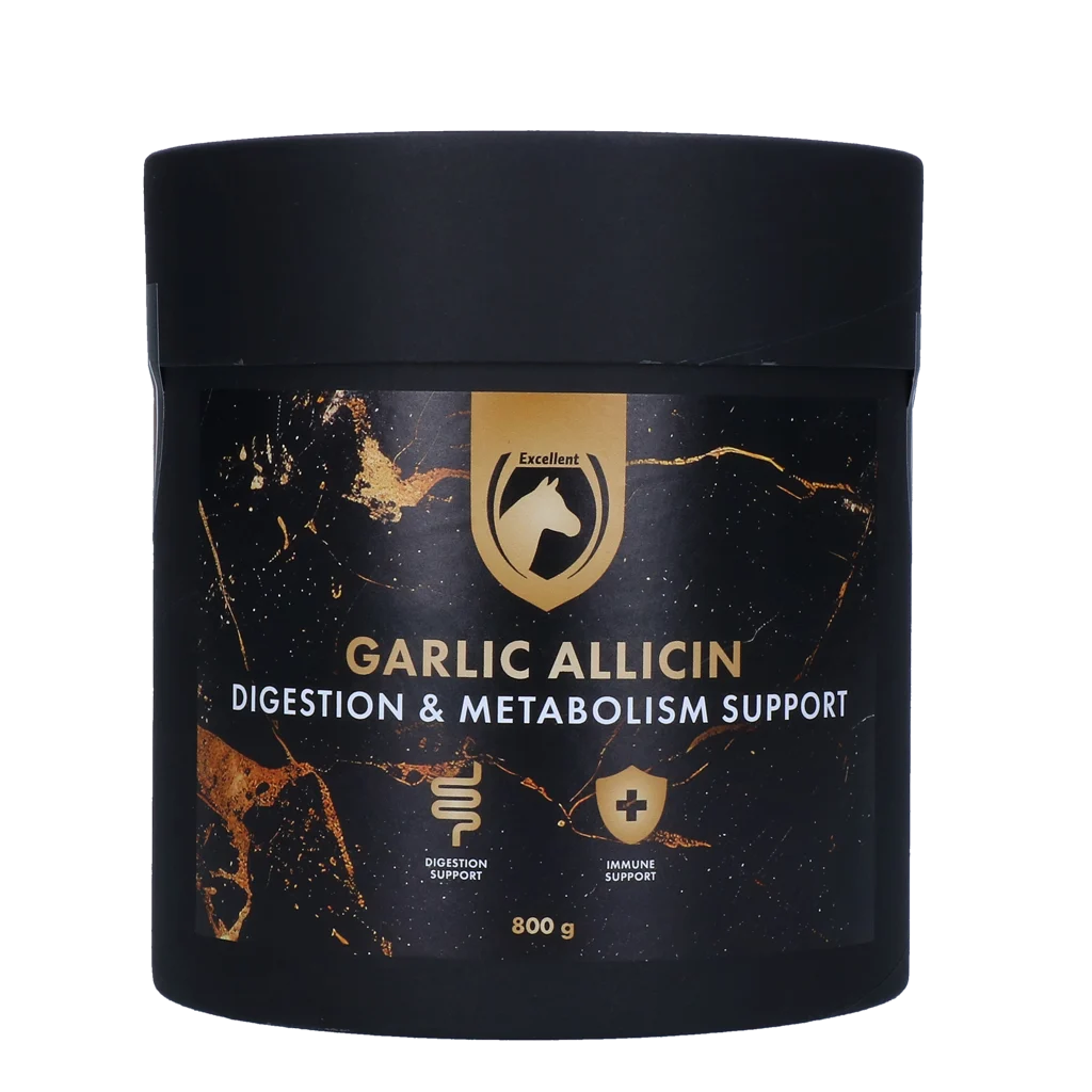 Pulbere de usturoi pentru cai, 800 g – Excellent Horse Garlic Allicin Powder - imagine 1