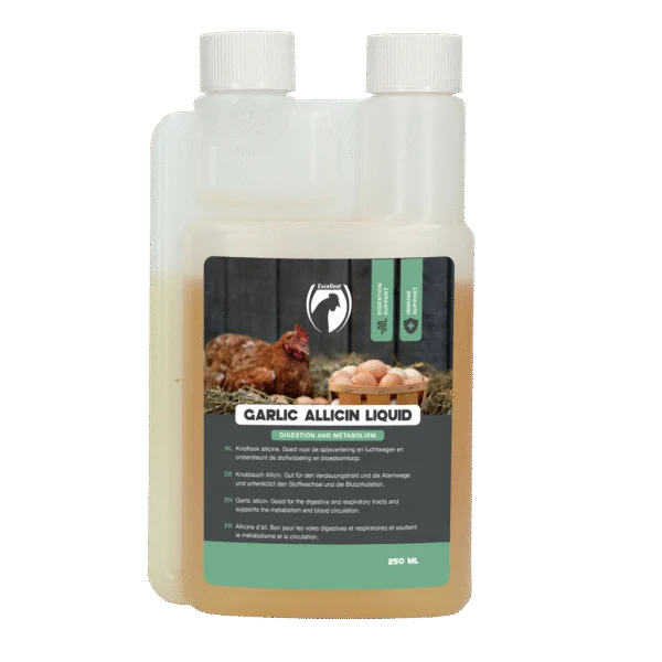 Amestec lichid de usturoi pentru păsări, 250 ml – Excellent Garlic Allicin Liquid