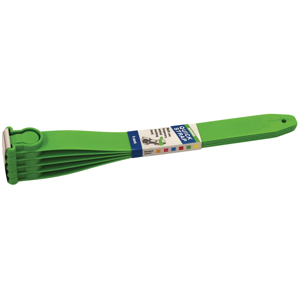 Bandă de identificare pentru bovine Quick Strap, verde, 33,5 cm, 5 bucăți - imagine 1