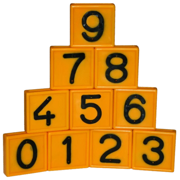 Număr de tub pentru zgardă No. 1, galben, 6/9