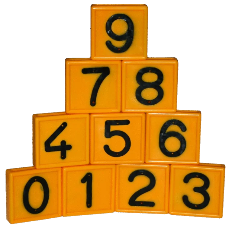 Număr de tub pentru zgardă No. 1, galben, 6/9