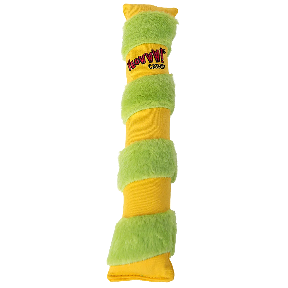 Jucărie pentru pisici pentru joacă prin lovire cu labele din spate, cu iarbă mâței, 30 cm – Yeowww! Catnip Big Kicker - imagine 1