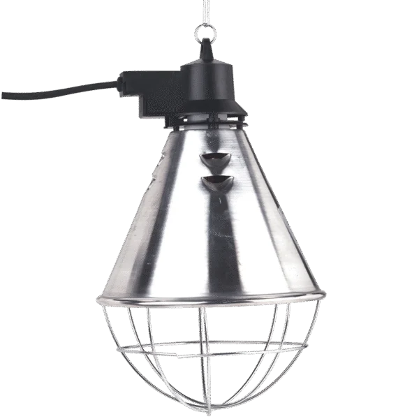 Reflector pentru lampă cu infraroșu, cu cablu de 5 m și comutator pentru reducerea consumului, fără lampă