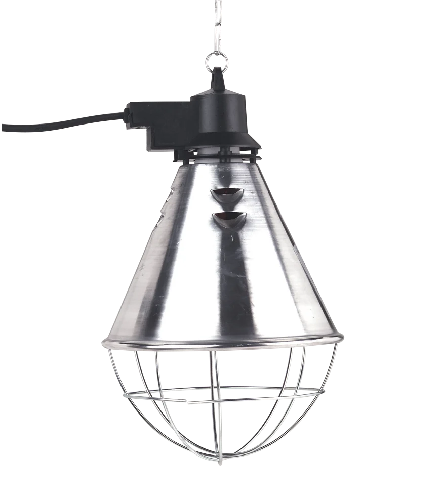 Reflector pentru lampă cu infraroșu, cu cablu de 5 m și comutator pentru reducerea consumului, fără lampă - imagine 1