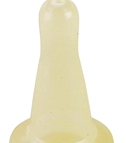 Tetină transparentă pentru miei, cu lățimea de 4 cm, pentru biberon plexi-KS