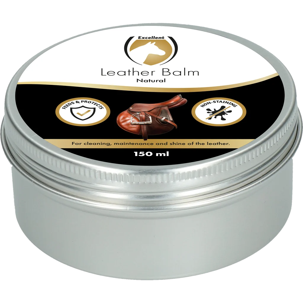 Balsam pentru piele cu ceară de albine și lanolină, Natural, 150 ml – Excellent Leder & Zadel Balm Naturel - imagine 2