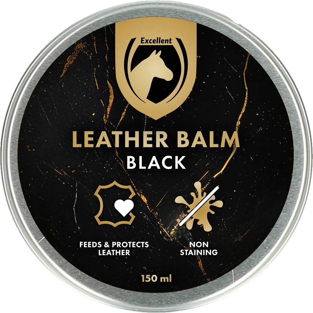 Balsam pentru piele cu ceară de albine și lanolină, negru, 150 ml – Excellent Leder & Zadel Balm Zwart - imagine 1