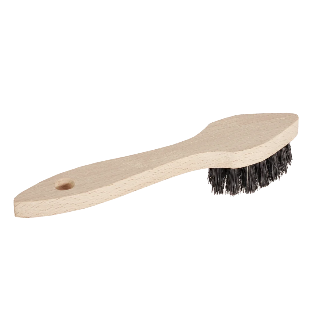 Perie pentru lustruit pielea, cu peri moi și orificiu pentru agățare, 17 cm – Bürsten Walter - imagine 1