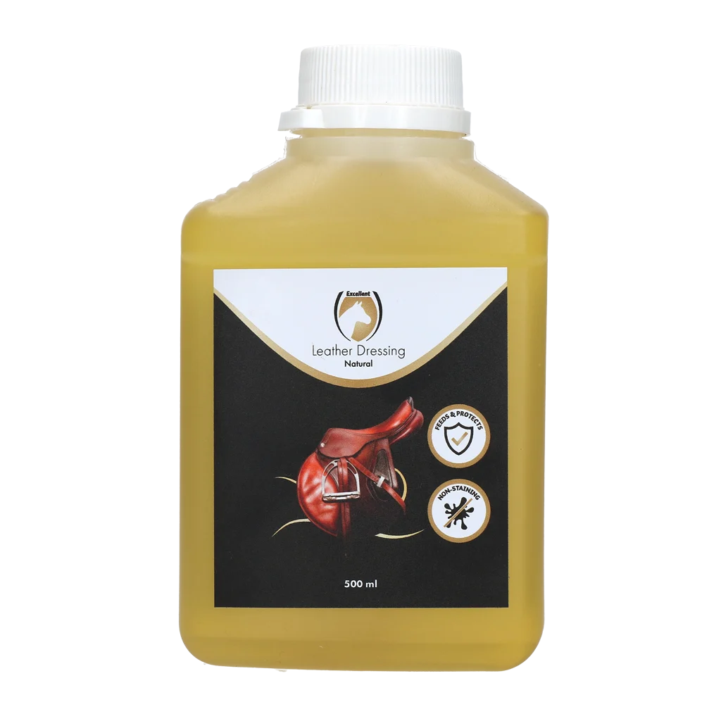 Ulei pentru șa cu lanolină, 500 ml – Excellent Leather Dressing Naturel - imagine 1