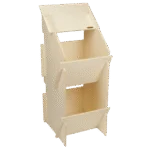 Cuibar din lemn pentru găini, cu 2 compartimente, dimensiuni interioare 27 x 31 cm – Kerbl Duo