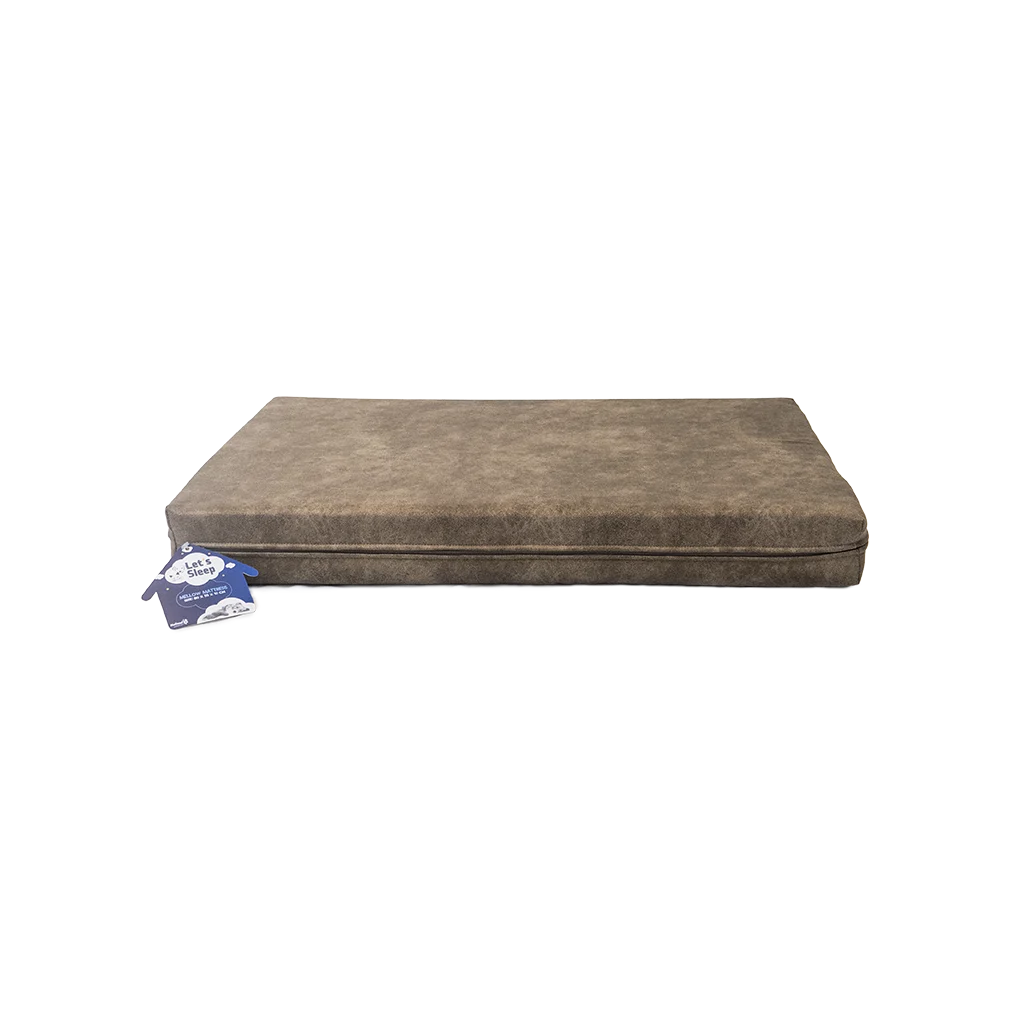 Pernă ortopedică pentru câini, cu spumă cu memorie, taupe XL, 125 x 90 x 10 cm – Let's Sleep Mellow Mattress - imagine 1