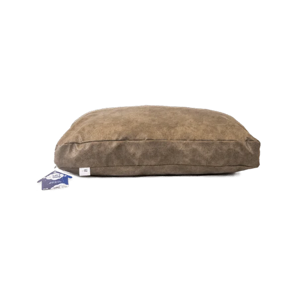 Pernă pentru câini cu fulgi de spumă XL Taupe, 125 x 90 x 10 cm – Let's Sleep Plush Pillow
