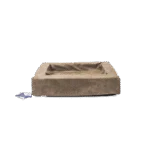 Pernă pentru câini cu margine înălțată, taupe M, 60 x 50 x 12 cm – Let's Sleep Comfy Cushion