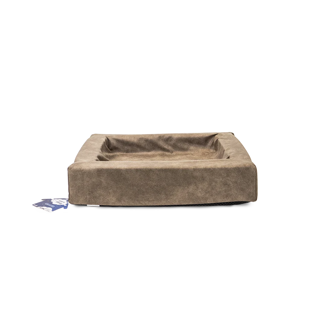 Pernă pentru câini cu margine înălțată, taupe M, 60 x 50 x 12 cm – Let's Sleep Comfy Cushion - imagine 1