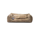 Pat pentru câini cu pernă detașabilă, L, taupe – Let's Sleep Sweet Dreams