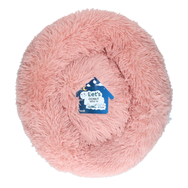 Culcuș pentru câini tip gogoașă, roz, M, ø 50 cm – Let's Sleep Donut
